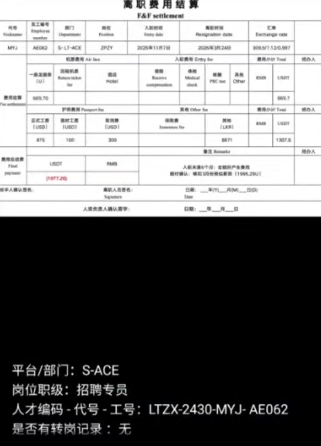 曝光斯里兰卡九台亚博集团，人事老兵离职维权